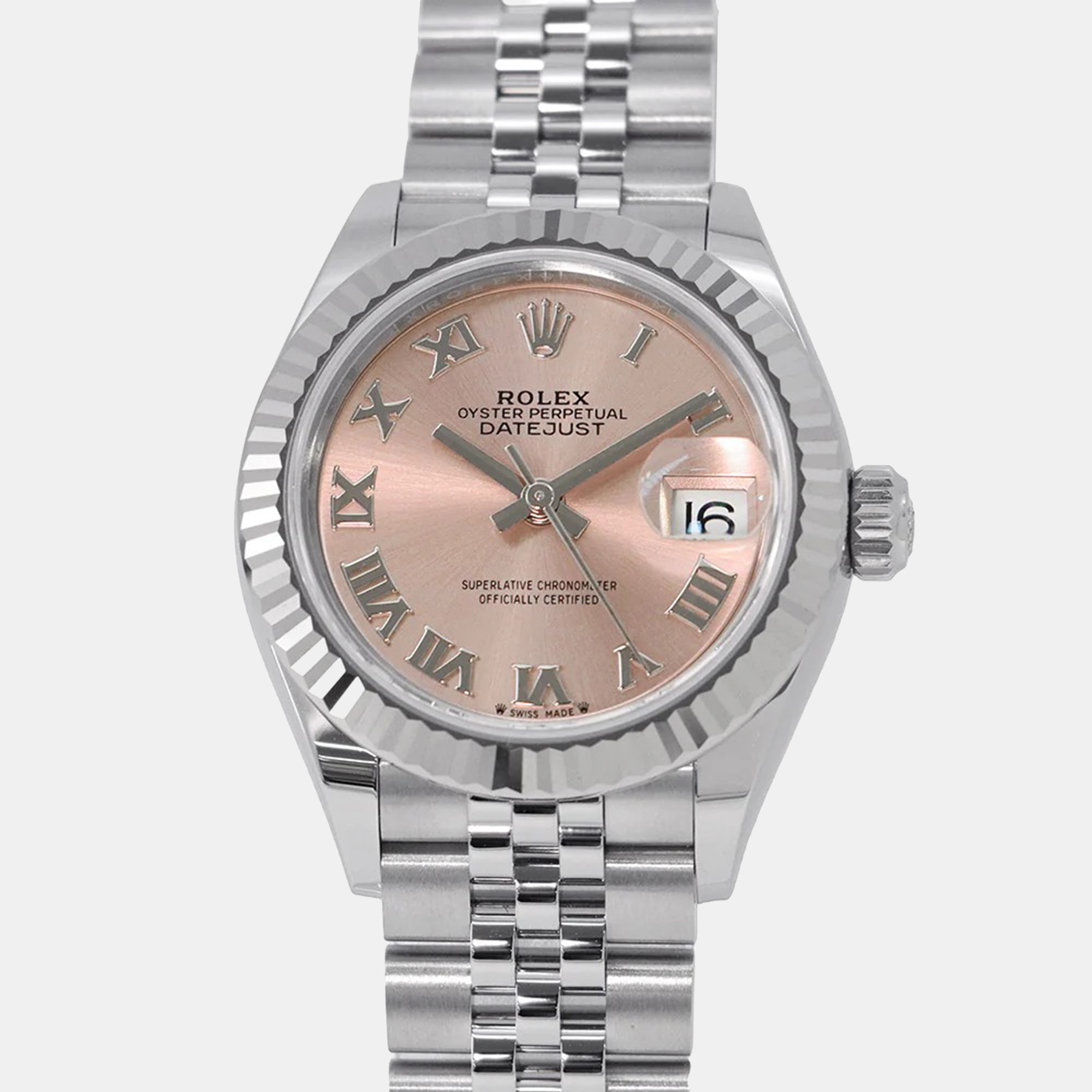 

Rolex Datejust 279174 Automatic Pink 18k White Gold Stainless Steel Women's Wristwatch 28 mm
