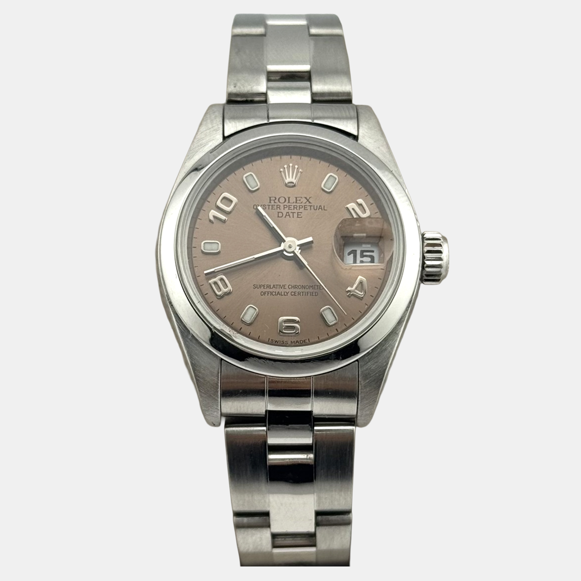 

Rolex Datejust 79160 Automatic Pink Salmon Stainless Steel Women's Wristwatch