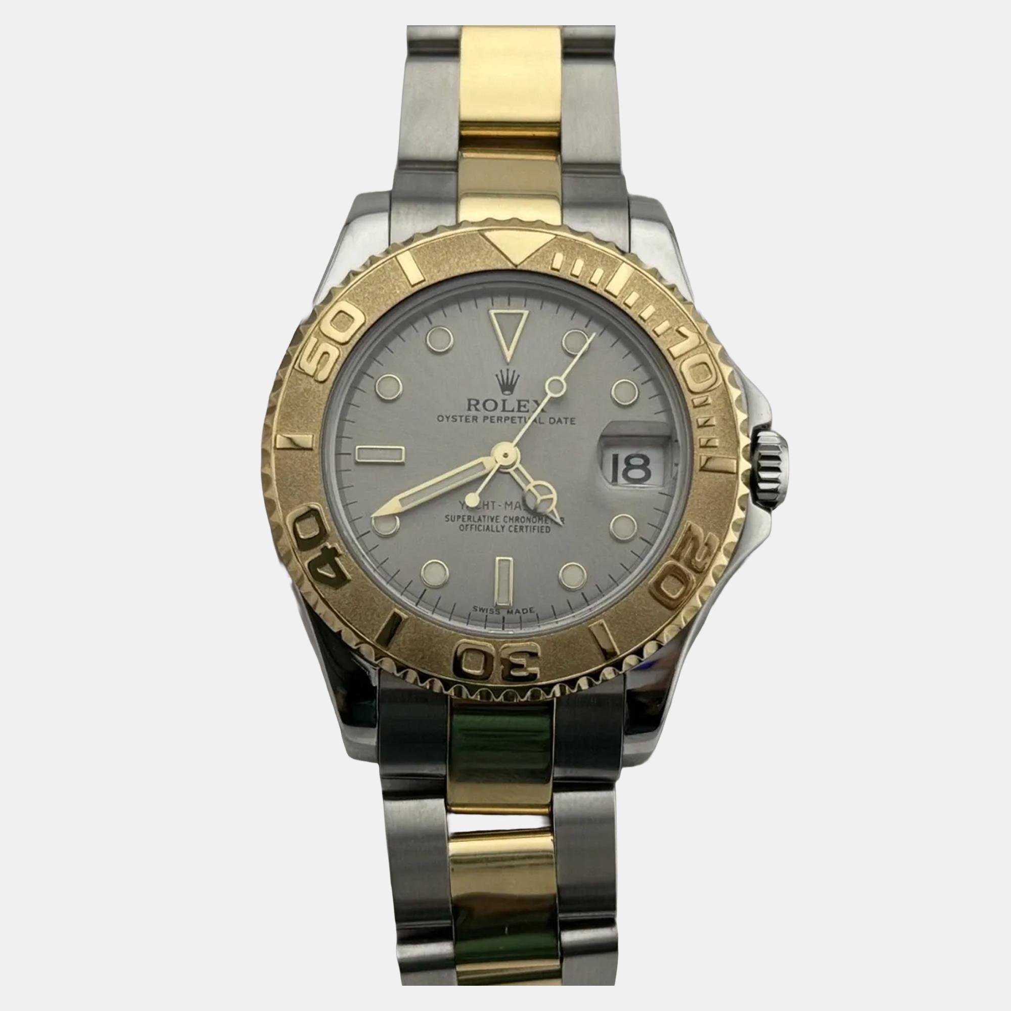 

Rolex Yacht-Master Midsize 168623 Automatic Silver 18K Yellow Gold & Stainless Steel Women's Wristwatch