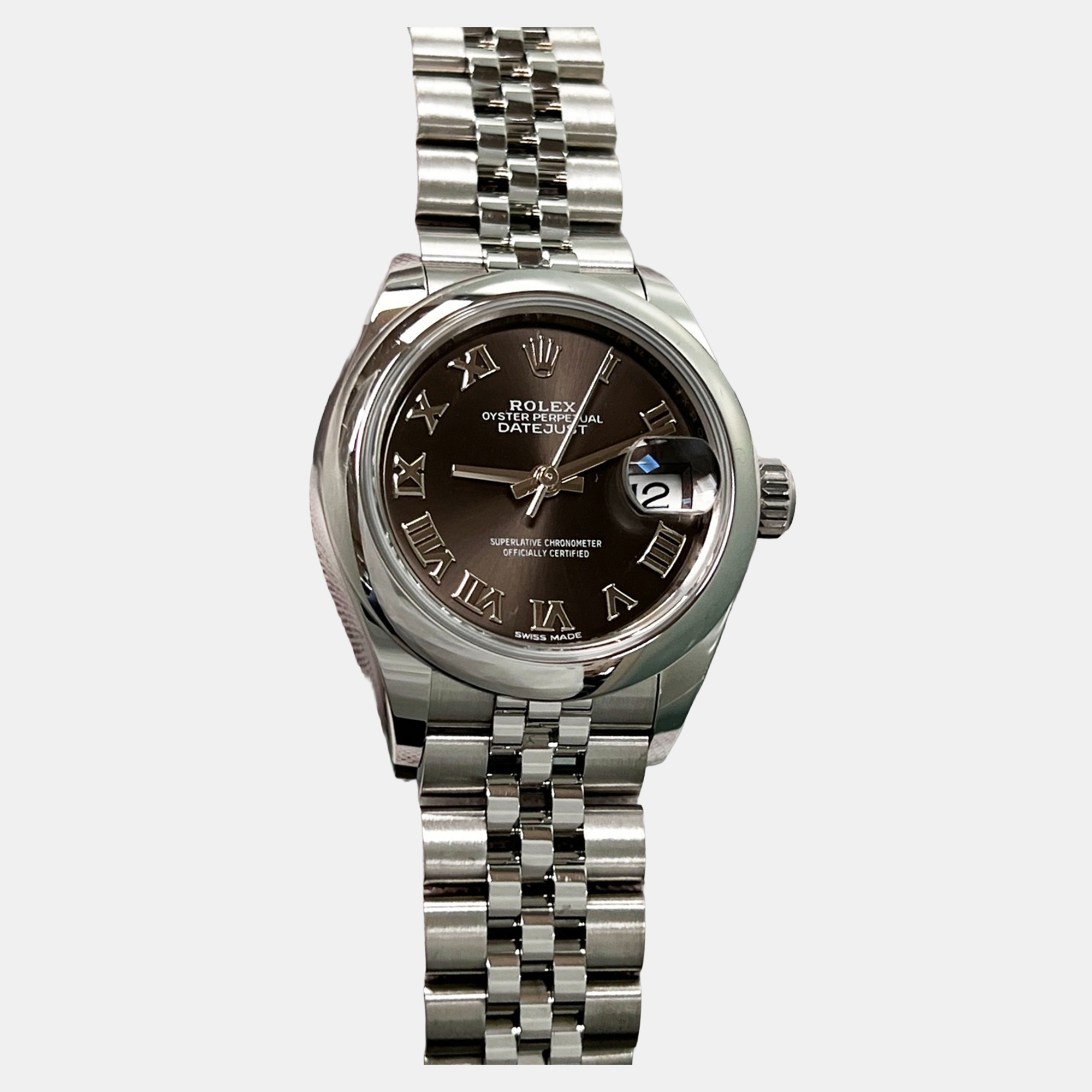 

Rolex Datejust 279160 Automatic Dark Grey Stainless Steel Women's Wristwatch