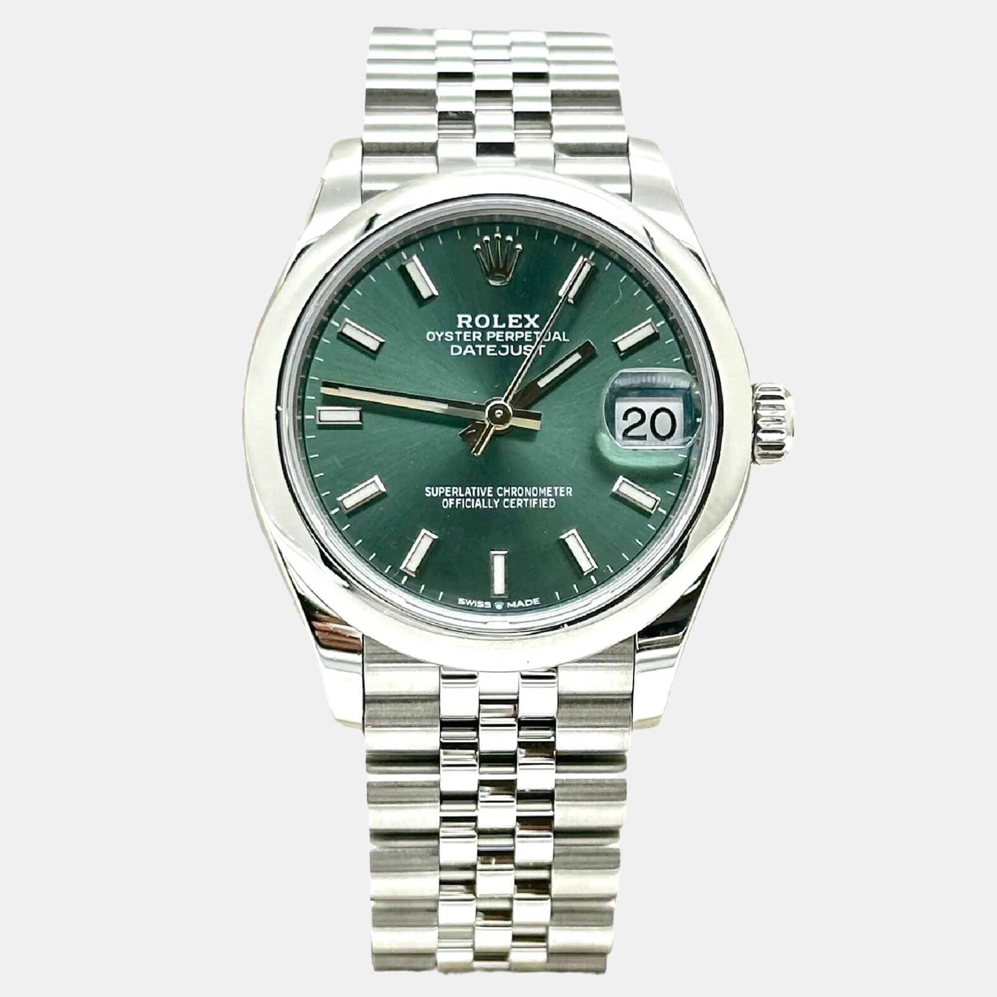 

Rolex Datejust 278240 Automatic Green Stainless Steel Women's Wristwatch 31 mm
