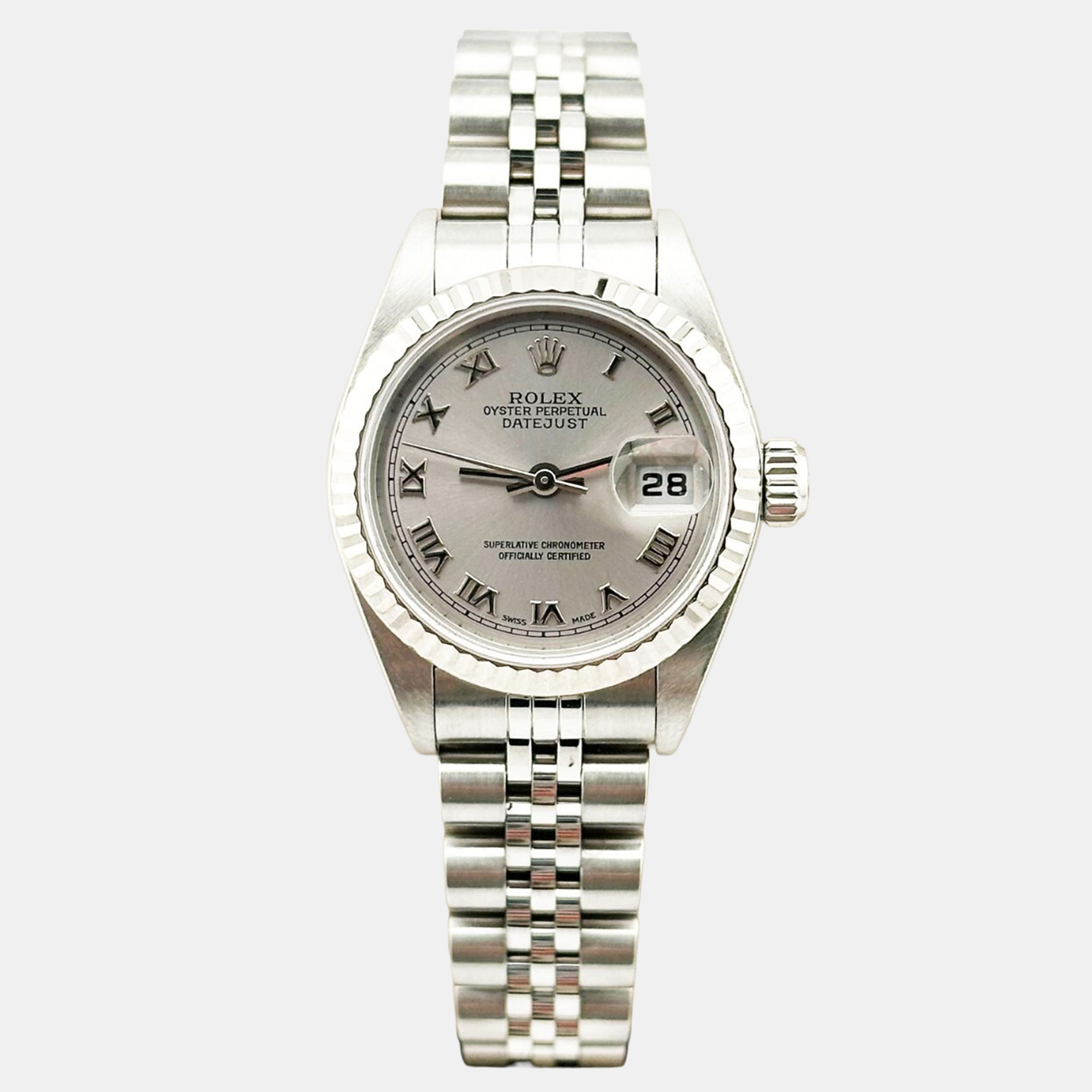 

Rolex Datejust 79174 Automatic Silver Stainless Steel Women's Wristwatch 26 mm