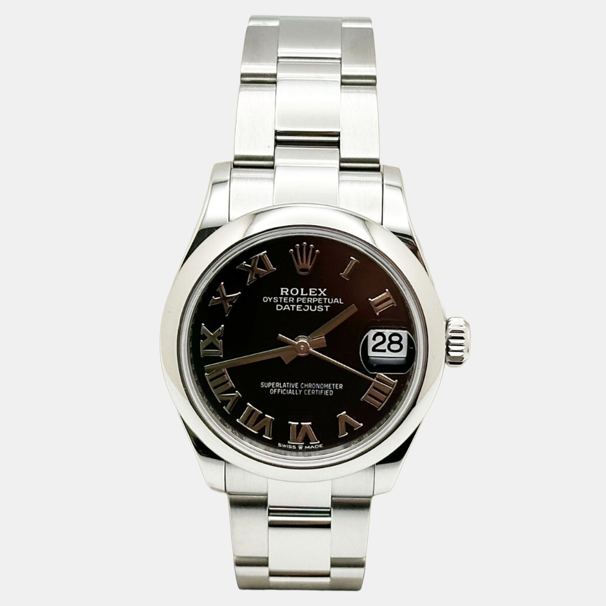 

Rolex Datejust 278240 Automatic Black Stainless Steel Women's Wristwatch 31 mm