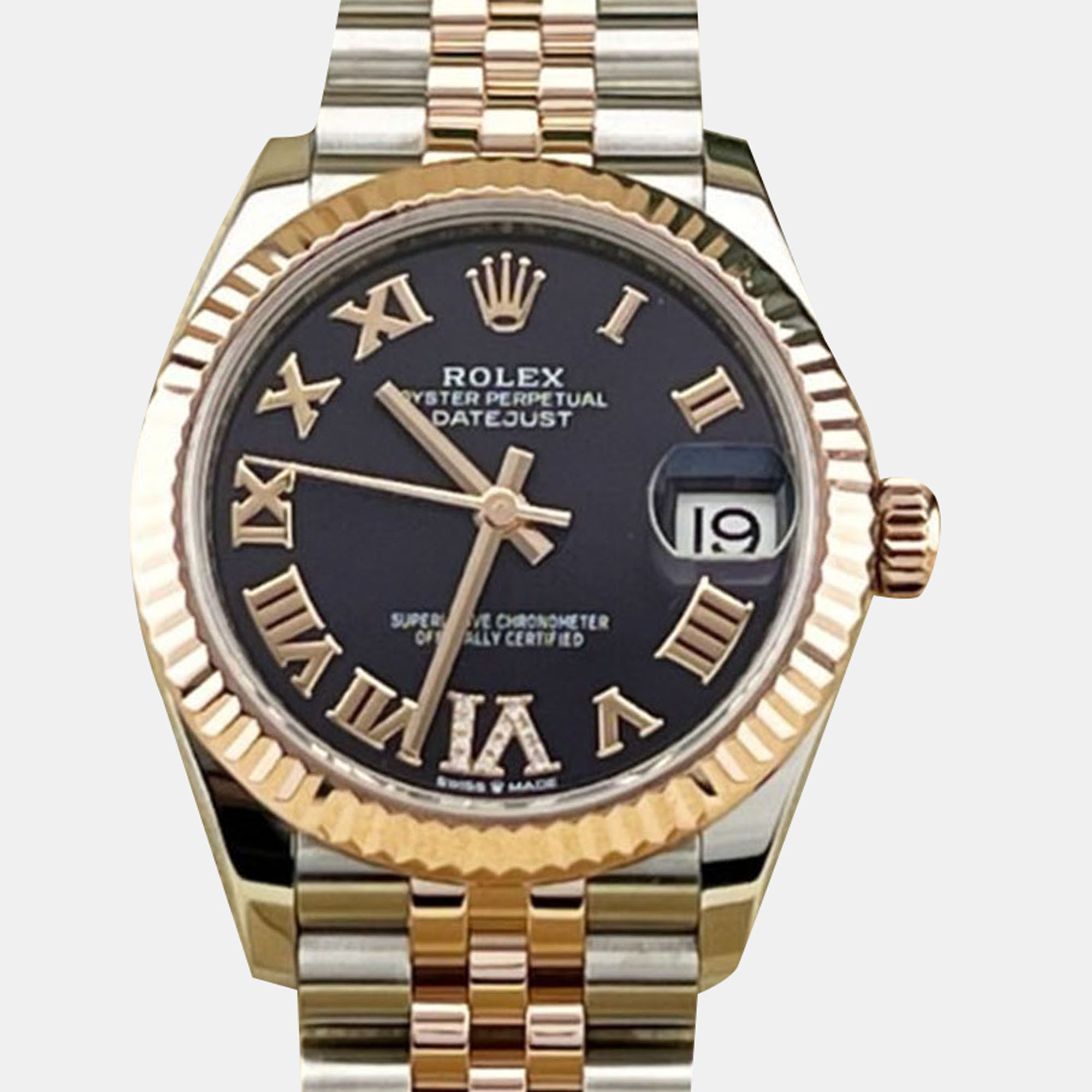 

Rolex Datejust 278271 Automatic Purple diamonds 18k Rose Gold Stainless Steel Women's Wristwatch 31 mm