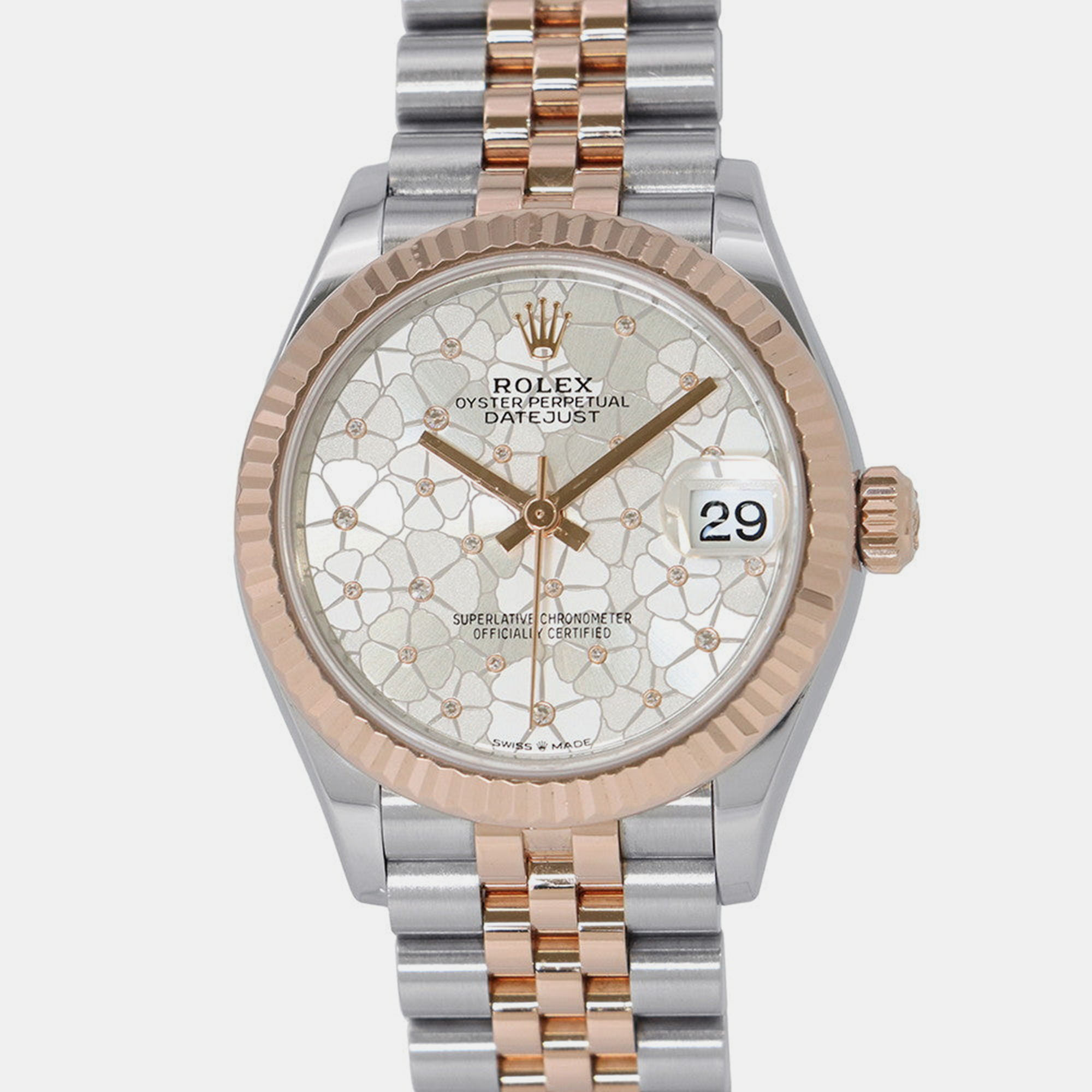 

Rolex Datejust 278271 Automatic Silver 18k Rose Gold Stainless Steel Women's Wristwatch 31 mm