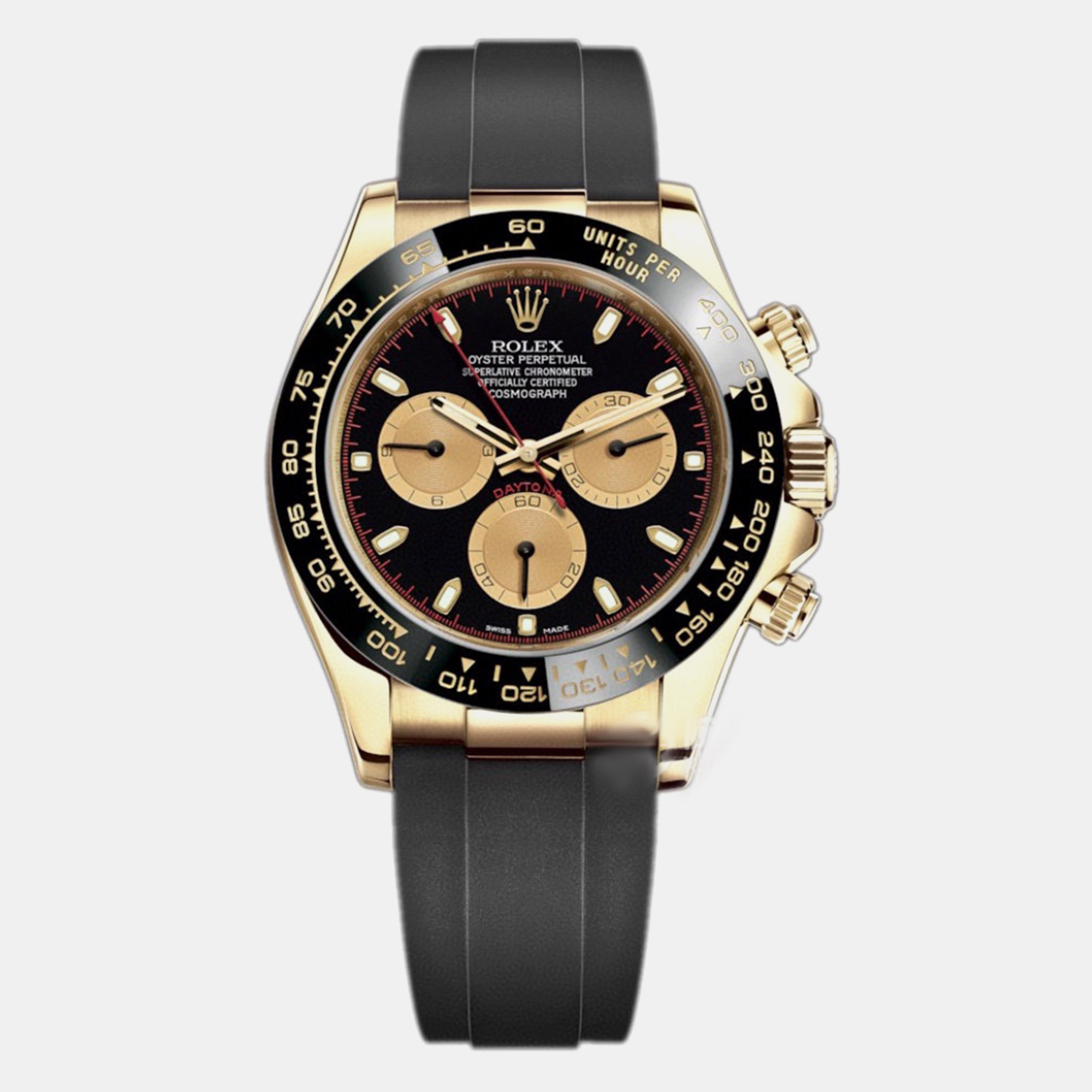 

Rolex Cosmograph Daytona 116518LN Automatic Black 18k Yellow Gold Ceramic Women's Wristwatch 40 mm
