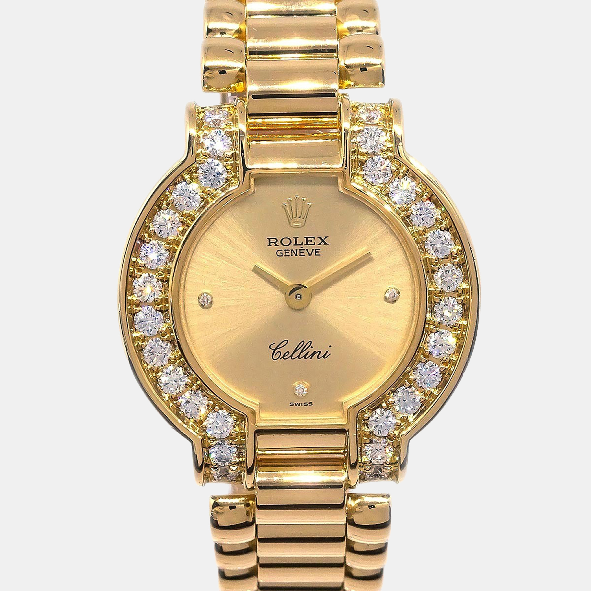 

Rolex Cellini 2253 18k Yellow Gold Manual Winding Women's Wristwatch 24 mm