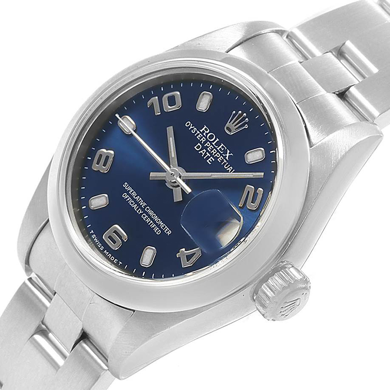 

Rolex Blue Stainless Steel Date