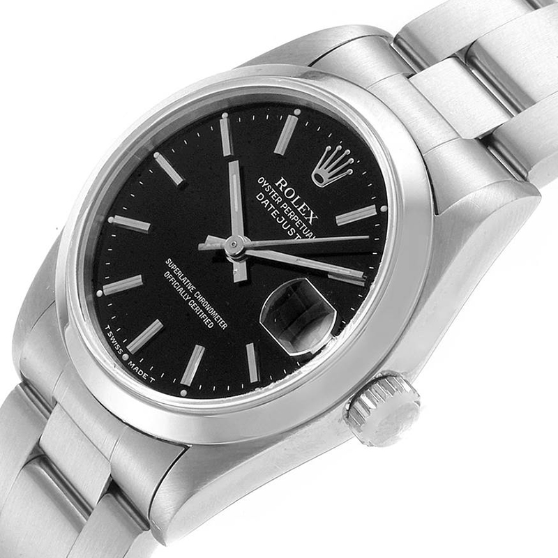 

Rolex Black Stainless Steel Datejust
