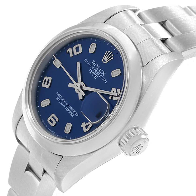 

Rolex Blue Stainless Steel Date