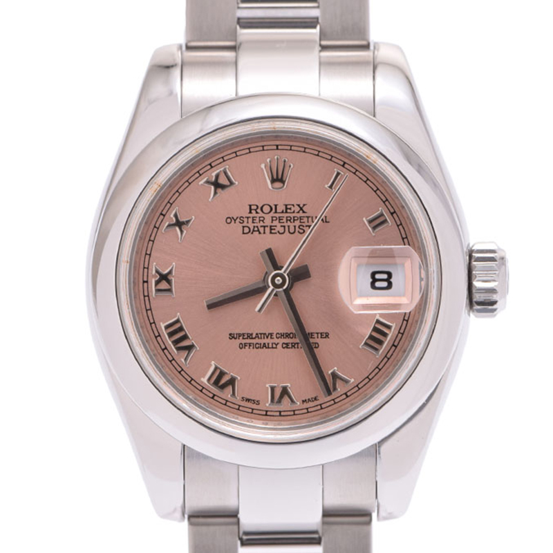 

Rolex Pink Stainless Steel Datejust
