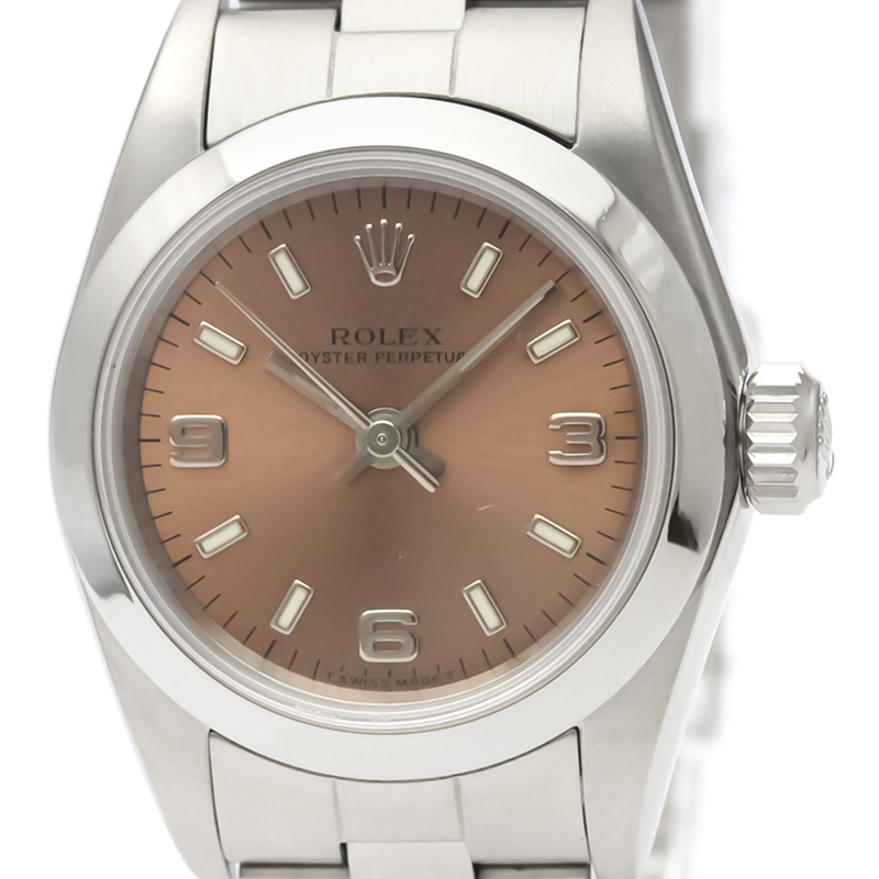 

Rolex Orange Stainless Steel Oyster Perpetual