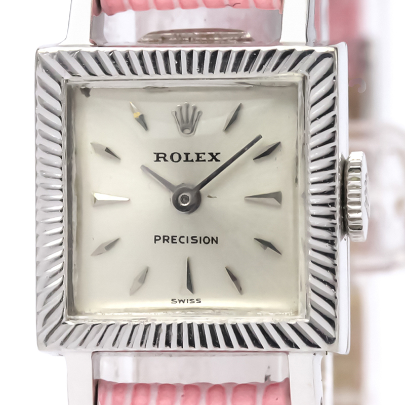 

Rolex Silver Stainless Steel Precision Women's Wristwatch