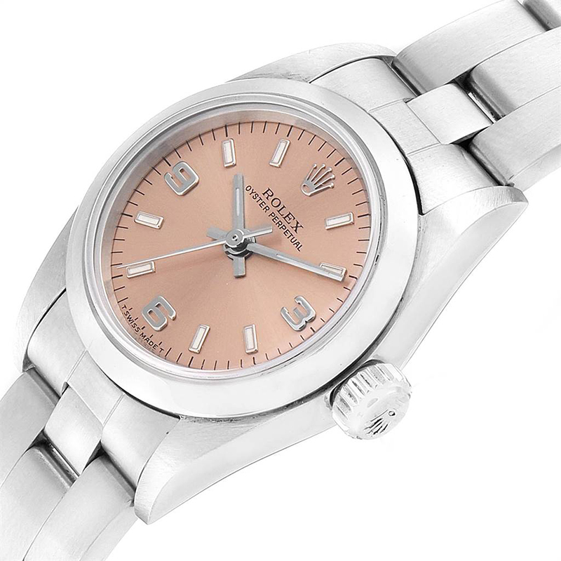 

Rolex Salmon Stainless Steel Oyster Perpetual Nondate, Pink