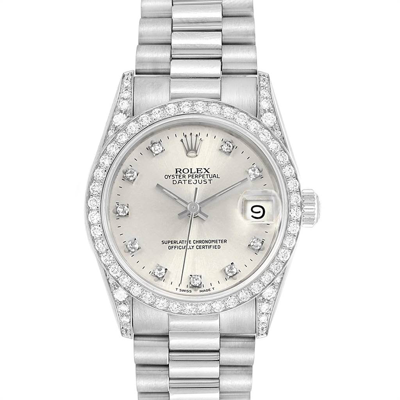 

Rolex Silver Diamonds