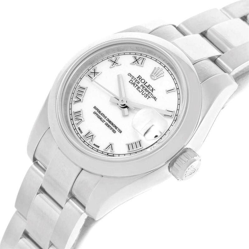 

Rolex White Stainless Steel Datejust
