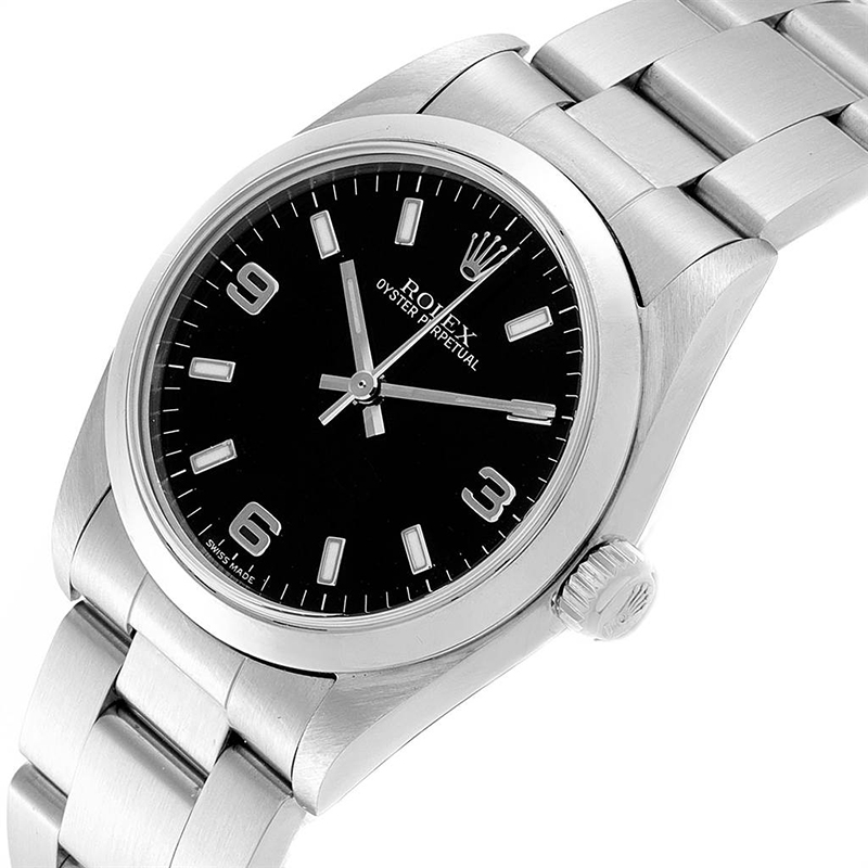 

Rolex Black Stainless Steel Baton
