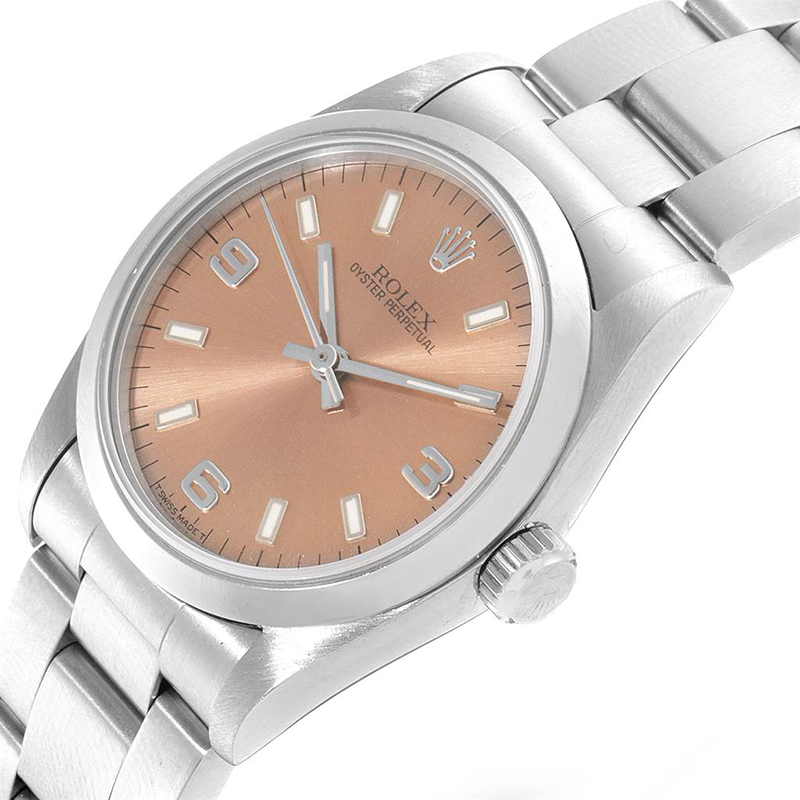 

Rolex Salmon Stainless Steel Oyster, Brown