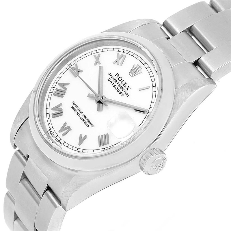 

Rolex White Stainless Steel Datejust