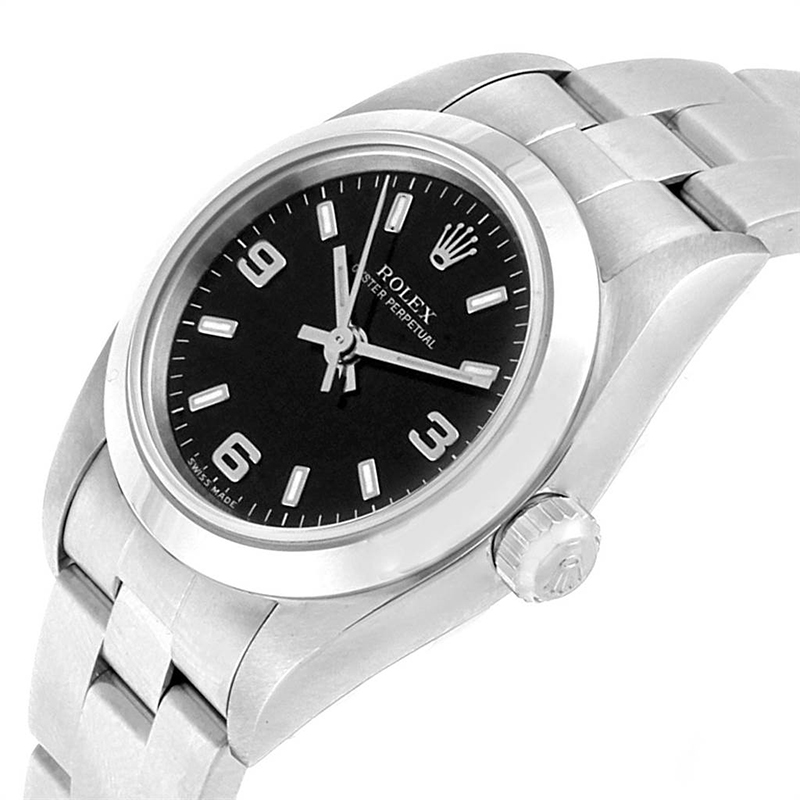 

Rolex Black Stainless Steel Non-Date