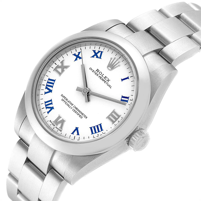 

Rolex White Stainless Steel Oyster Perpetual