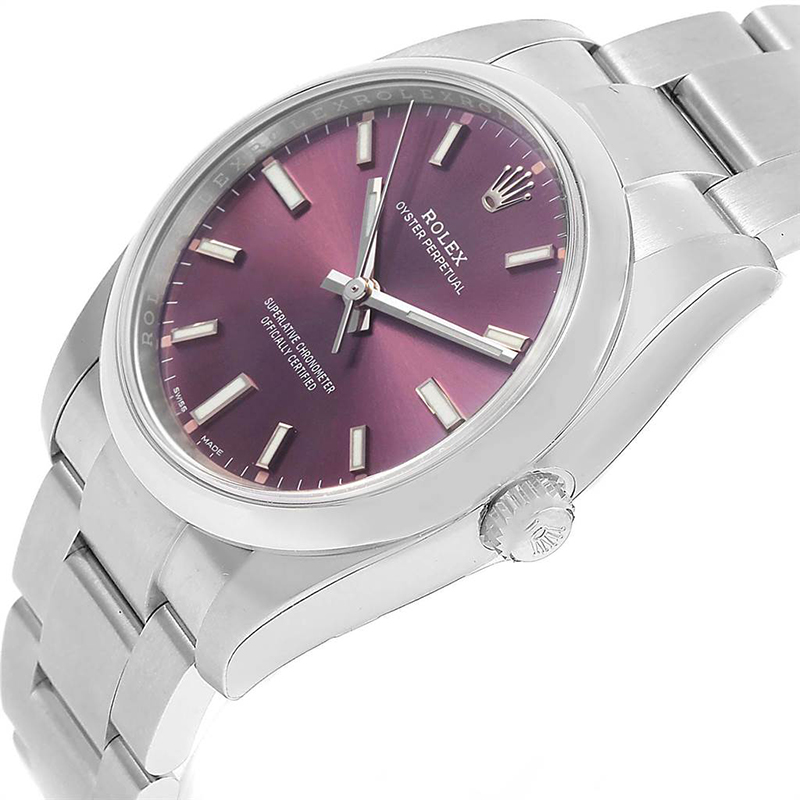 

Rolex Red Grape Stainless Steel Oyster Perpetual