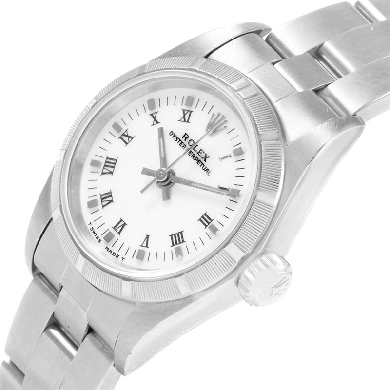 

Rolex White Stainless Steel Oyster Perpetual