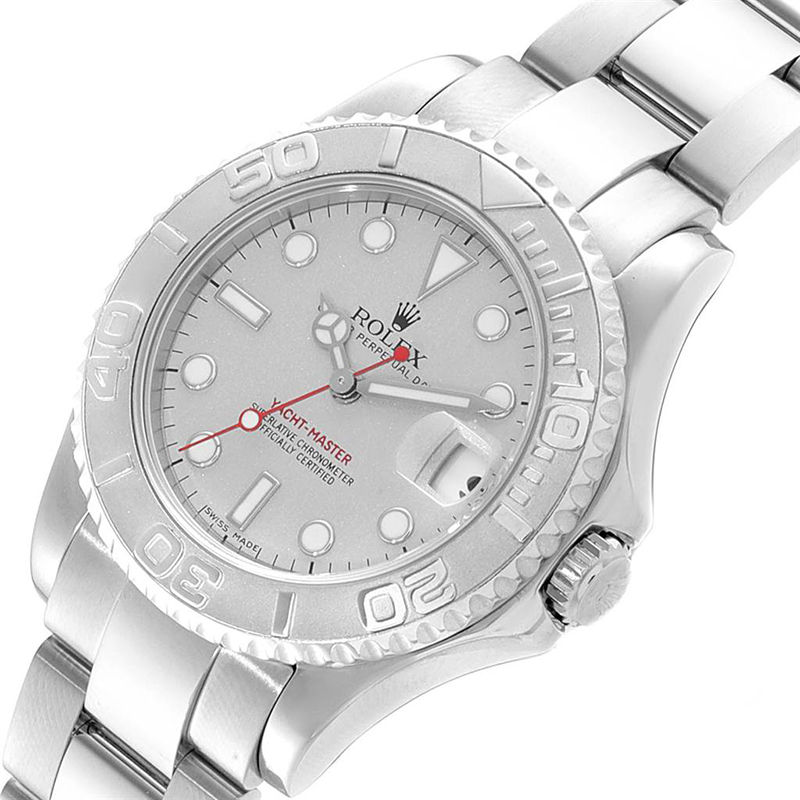 

Rolex Platinum Stainless Steel Yachtmaster, Silver