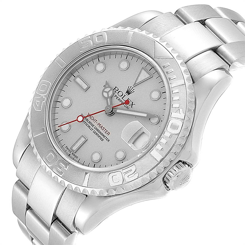 

Rolex Platinum Stainless Steel Yachtmaster, Silver