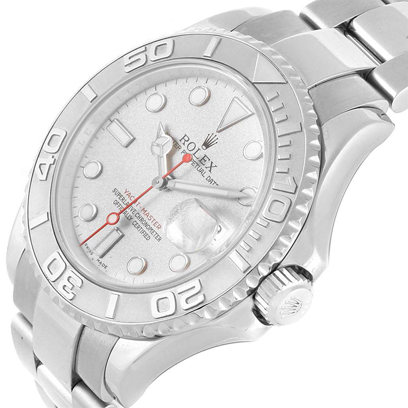 

Rolex Platinum Stainless Steel Yachtmaster, Silver
