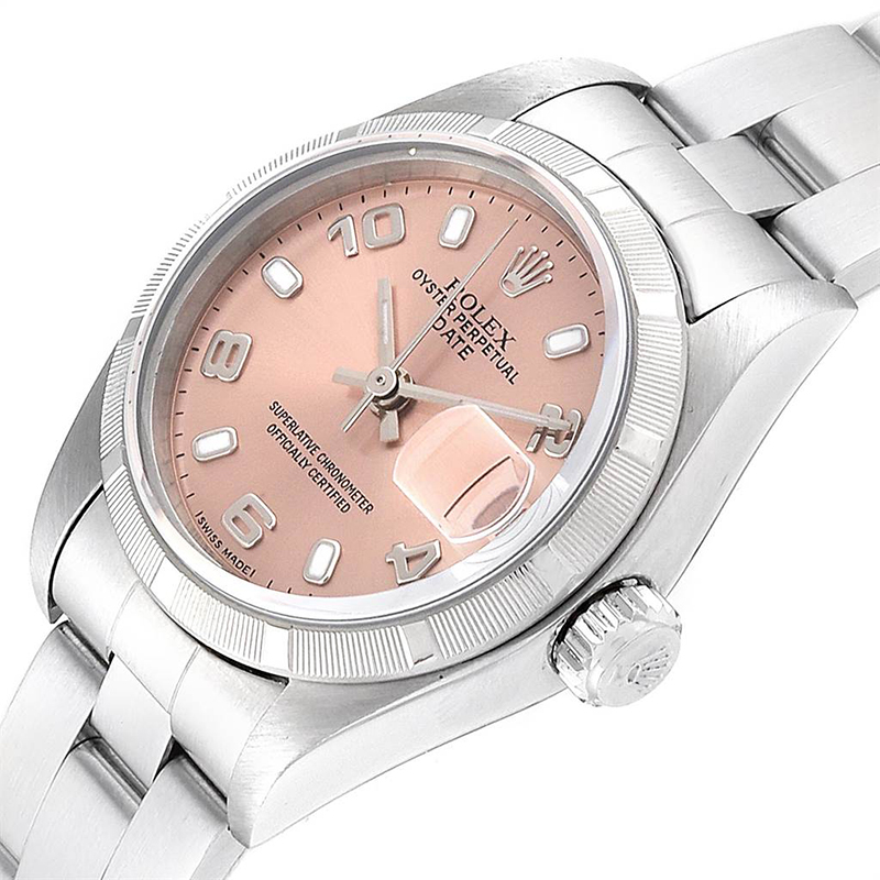 

Rolex Salmon Stainless Steel Date Automatic, Brown