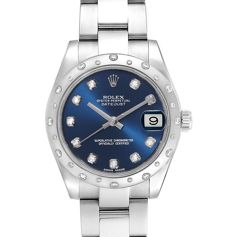 

Rolex Blue Diamond and Stainless Steel Datejust