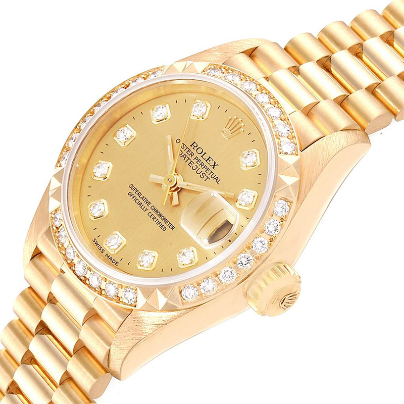 

Rolex Champagne Diamonds, Gold