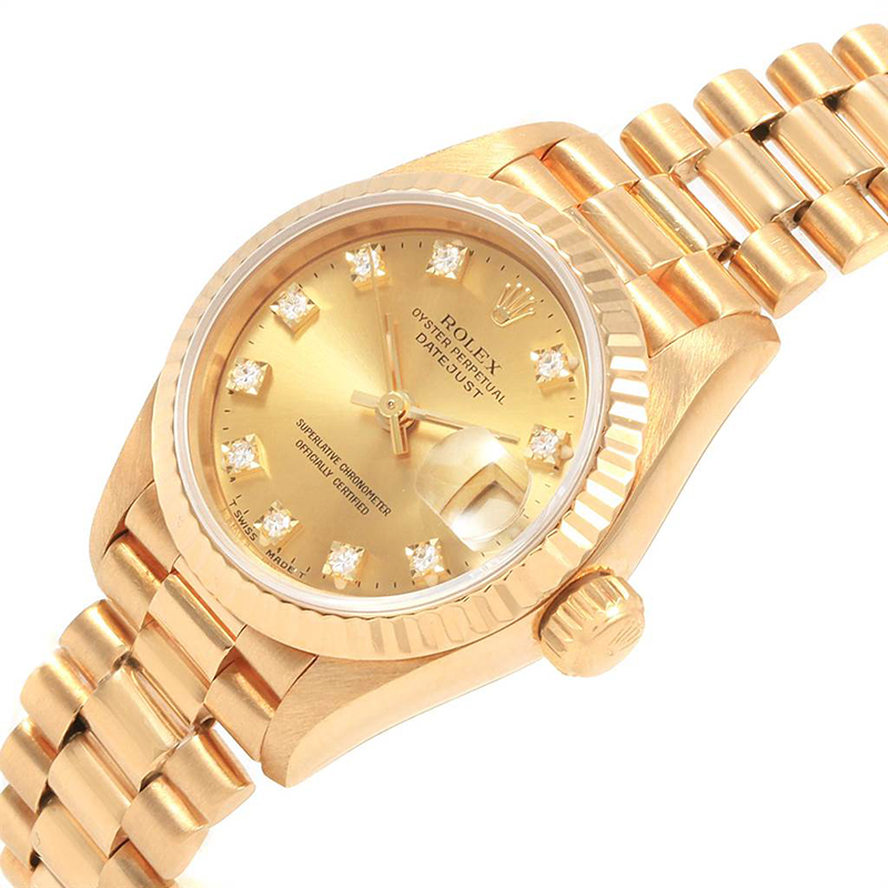 

Rolex Champagne Diamonds, Gold