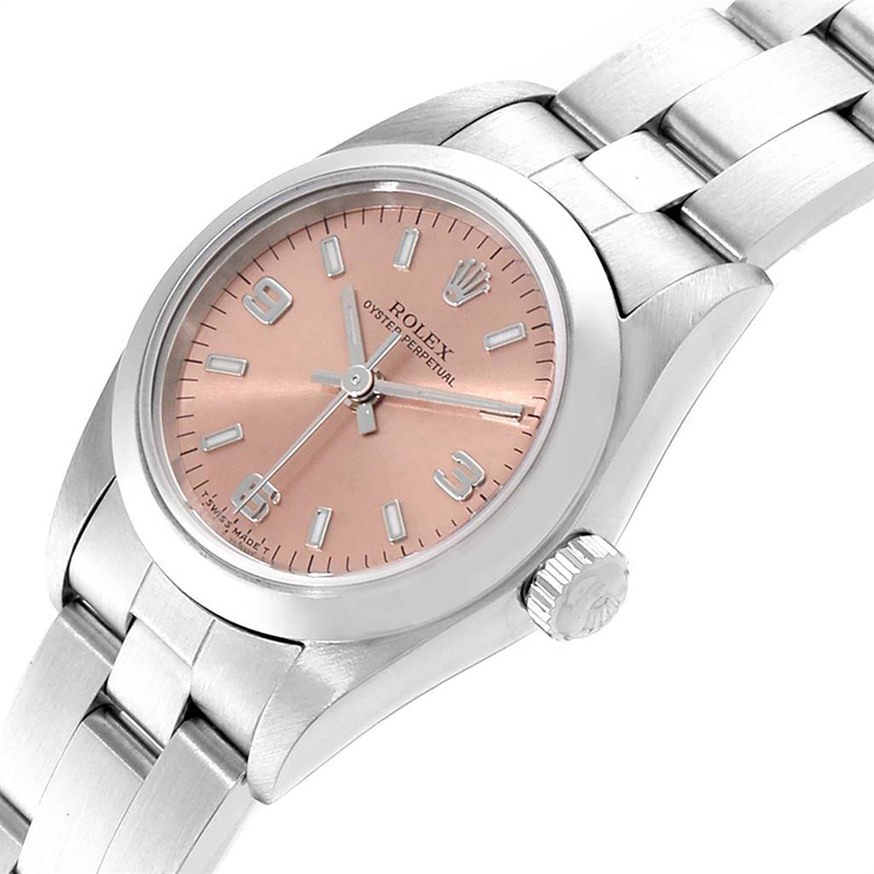 

Rolex Salmon Stainless Steel Oyster Perpetual, Pink