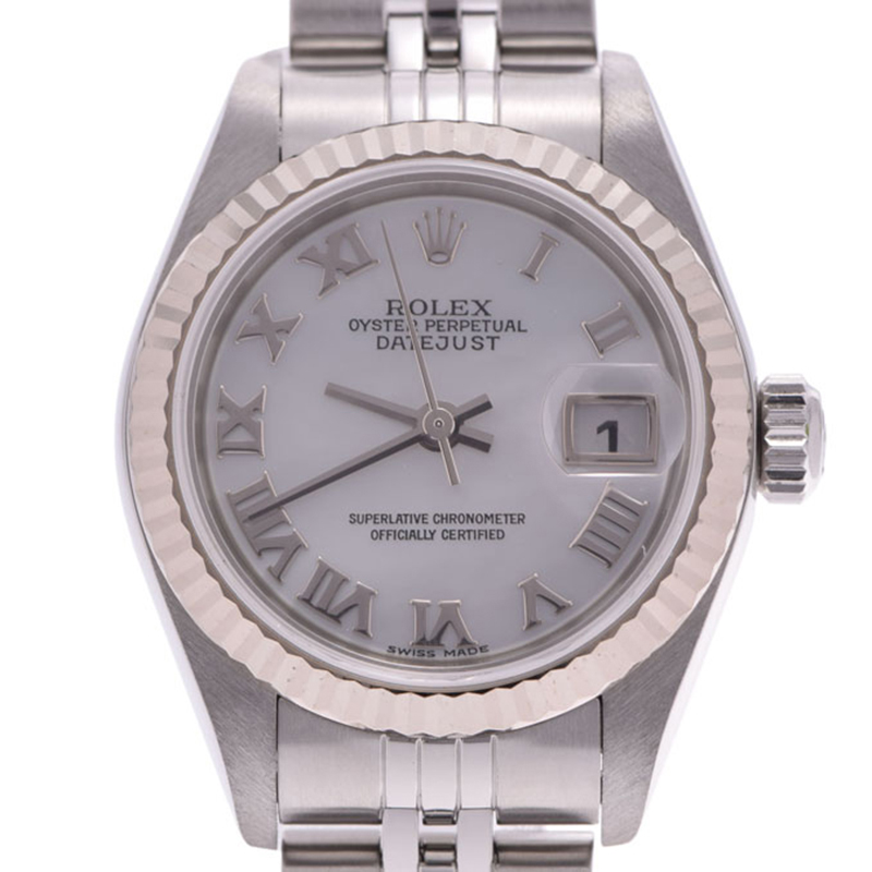 

Rolex Shell White Gold and Stainless Steel Datejust