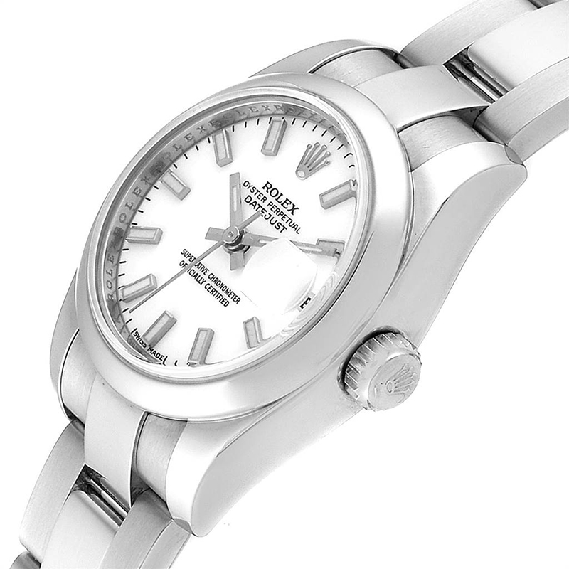 

Rolex White Stainless Steel Stainless Steel Datejust