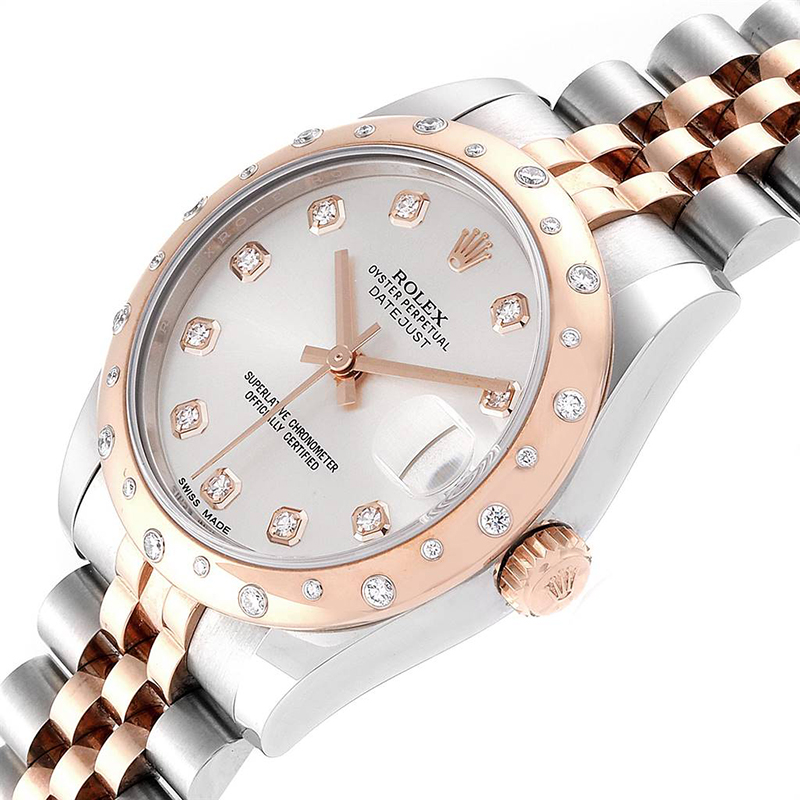 

Rolex Silver Diamonds