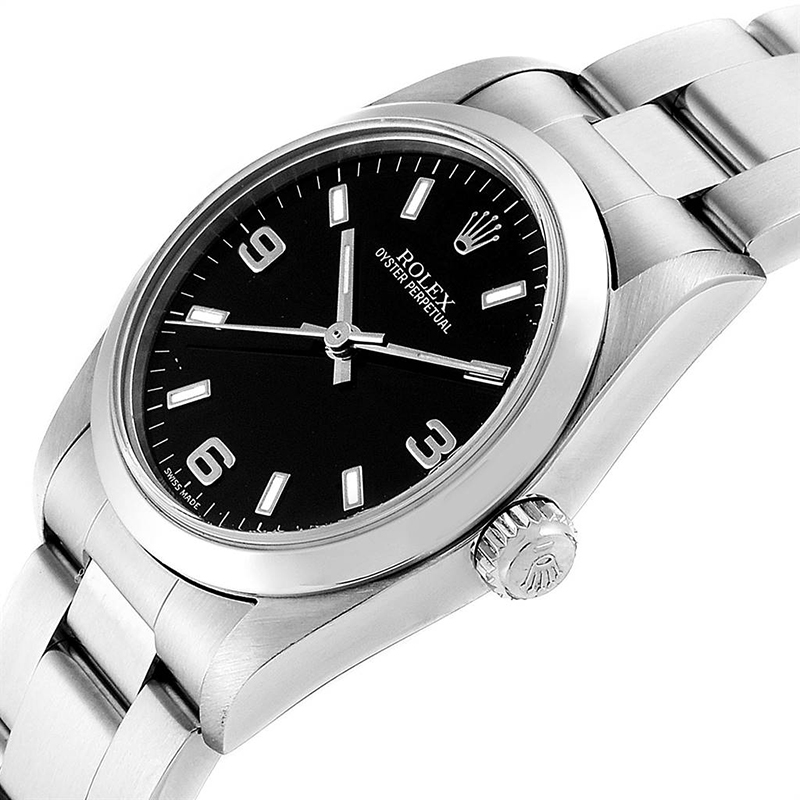 

Rolex Black Stainless Steel Oyster Perpetual