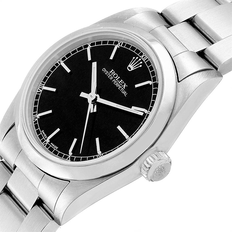 

Rolex Black Stainless Steel Oyster Perpetual