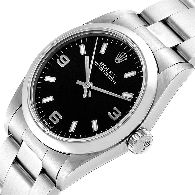 

Rolex Rolex Black and Stainless Steel Oyster