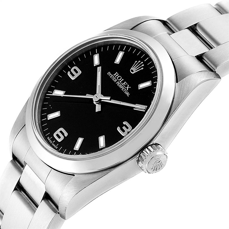 

Rolex Rolex Black and Stainless Steel Oyster