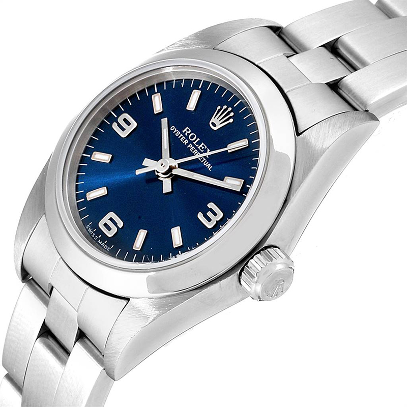 

Rolex Blue and Stainless Steel Oyster Perpetual Nondate