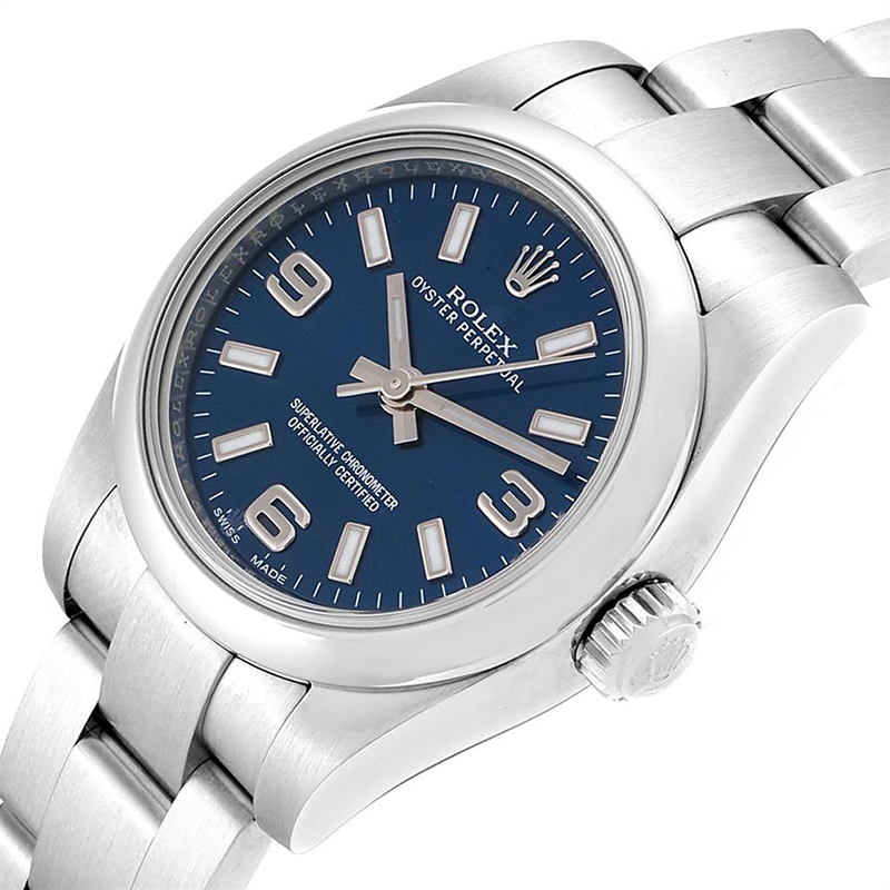 

Rolex Blue Stainless Steel Oyster Perpetual