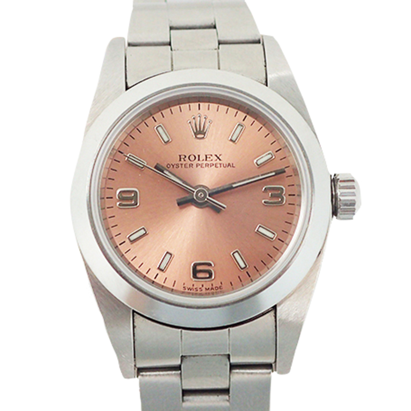 

Rolex Pink Stainless Steel Oyster Perpetual Automatic