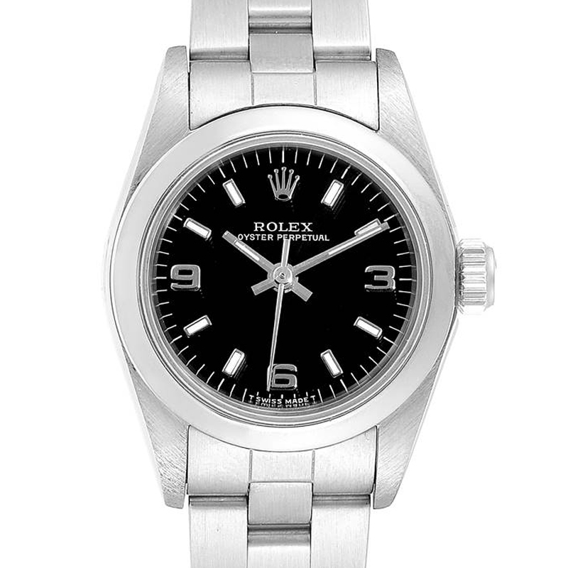 

Rolex Black Stainless Steel Oyster Perpetual