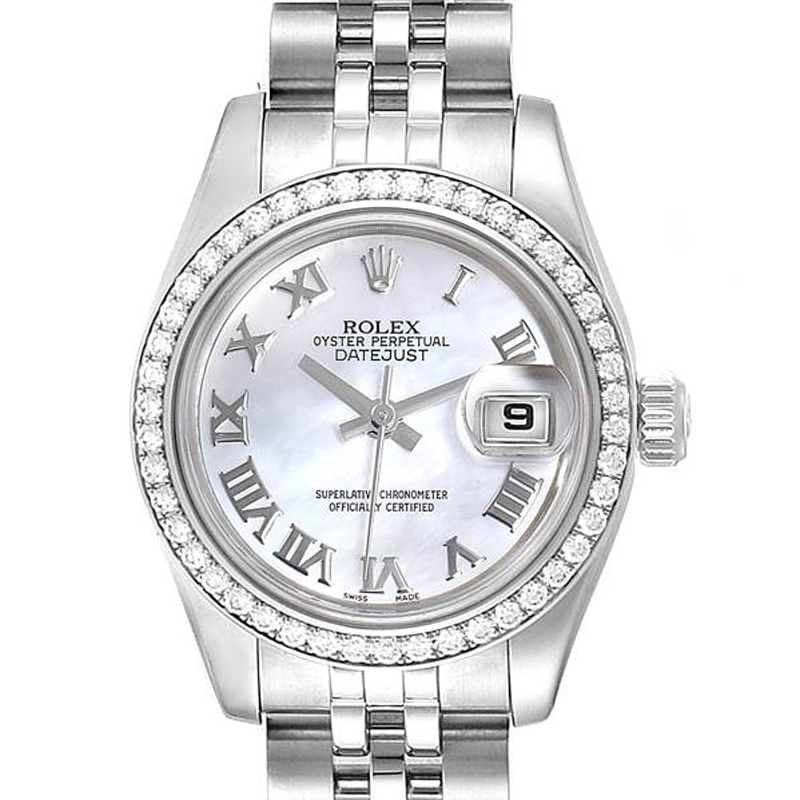 

Rolex MOP Diamond and Stainless Steel Datejust, White