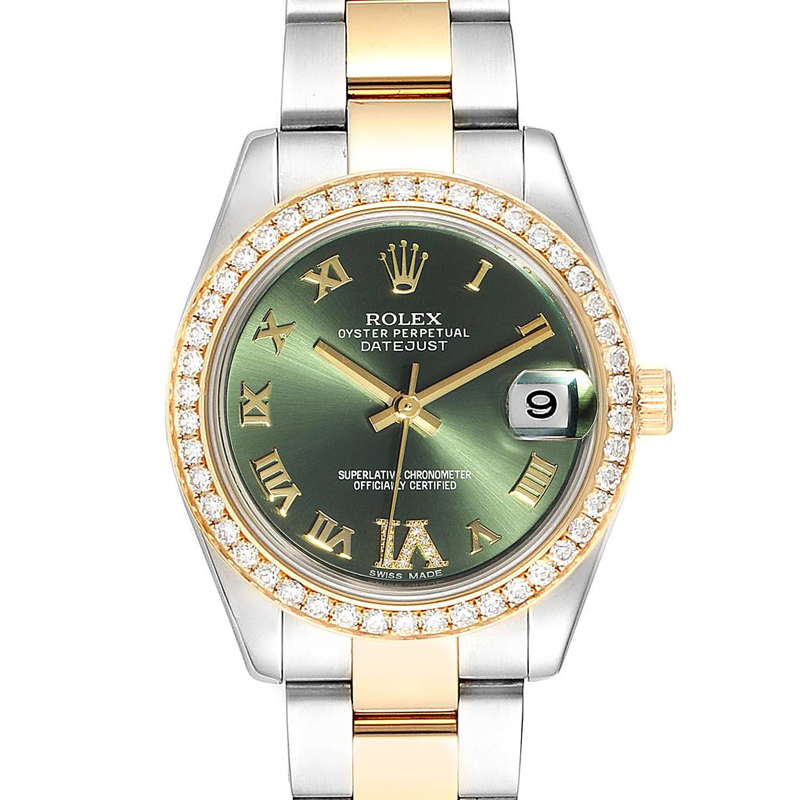 

Rolex Olive Green Diamonds And