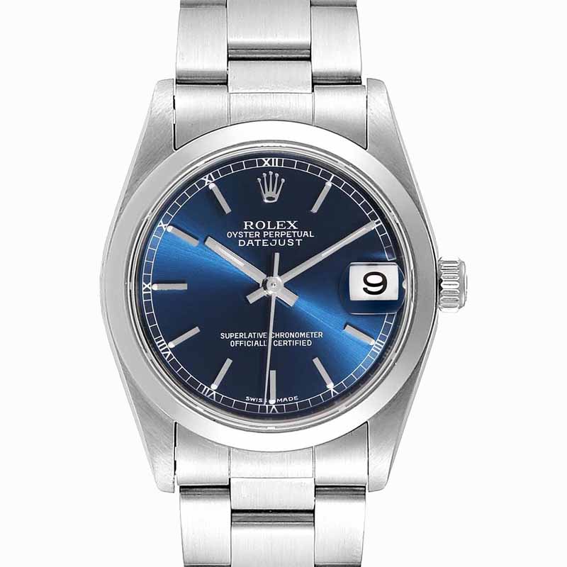 

Rolex Blue Stainless Steel Datejust