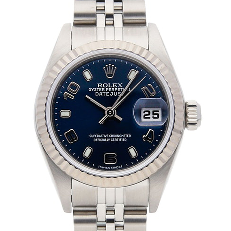 

Rolex Blue Stainless Steel And